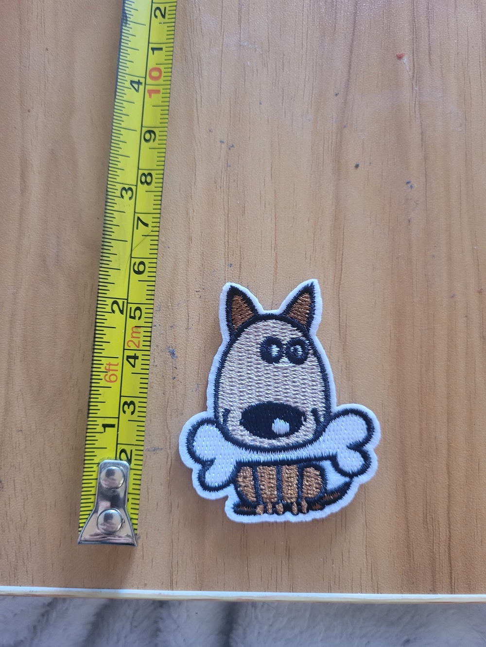 🎃BUY 2 GET 1 FREE🎃Embroidered Dog Patch in Brown & White